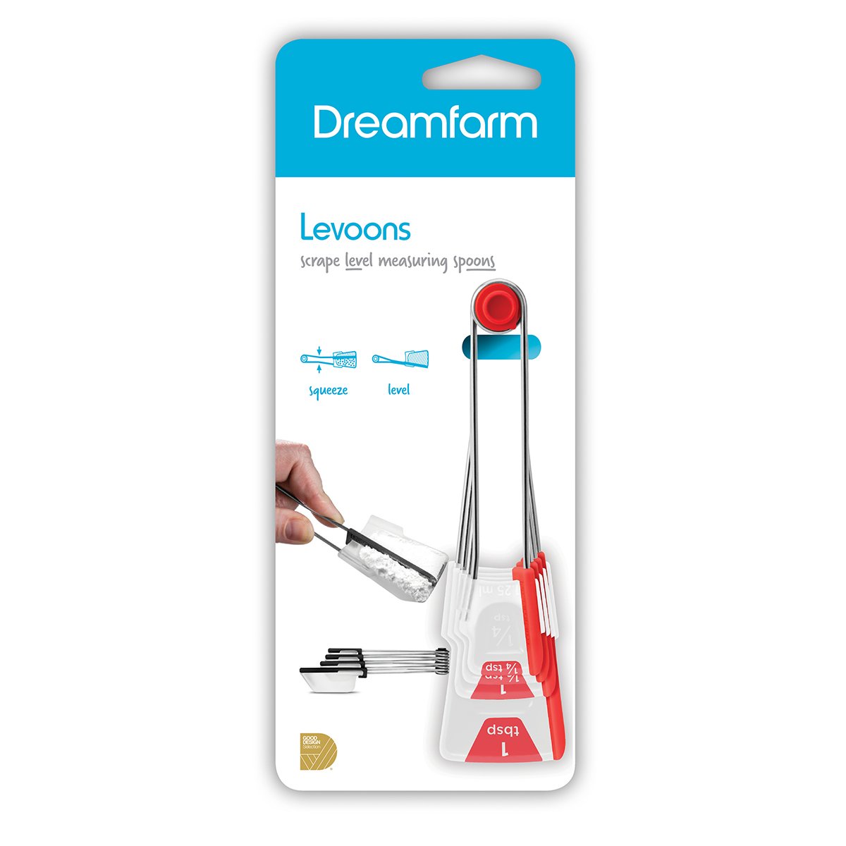 Dreamfarm Levoons Self-Levelling Measuring Spoons - Cookin